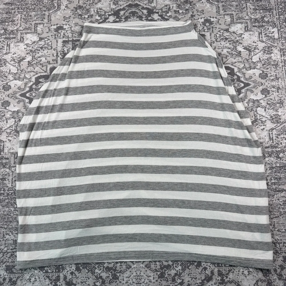 Milk Snob Gray White Striped 5-in-1 Baby Car Seat Nursing Cover